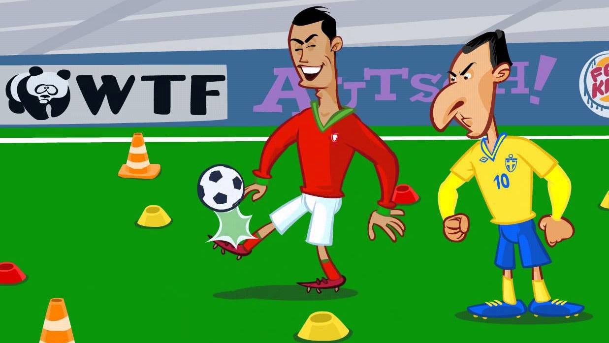 C. Ronaldo vs Ibrahimovič_kreslení